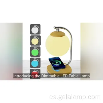 Lámpara de escritorio decorativo de carga inalámbrica moderna